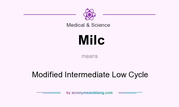 What does Milc mean? It stands for Modified Intermediate Low Cycle