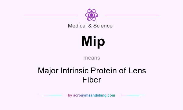 What does Mip mean? It stands for Major Intrinsic Protein of Lens Fiber