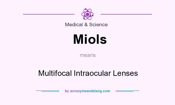 What does Miols mean? It stands for Multifocal Intraocular Lenses