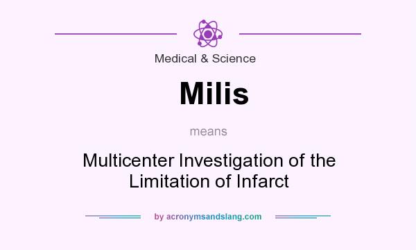 What does Milis mean? It stands for Multicenter Investigation of the Limitation of Infarct
