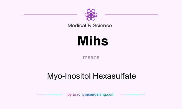 What does Mihs mean? It stands for Myo-Inositol Hexasulfate