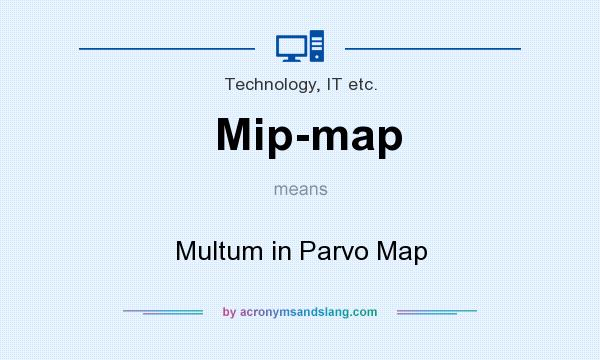 What does Mip-map mean? It stands for Multum in Parvo Map