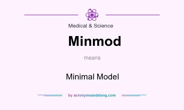 What does Minmod mean? It stands for Minimal Model