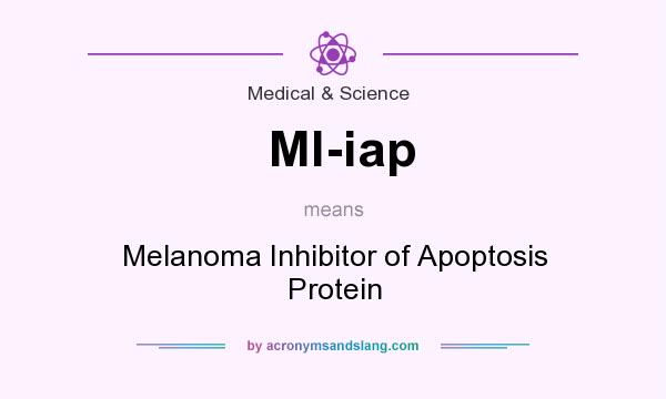 What does Ml-iap mean? It stands for Melanoma Inhibitor of Apoptosis Protein