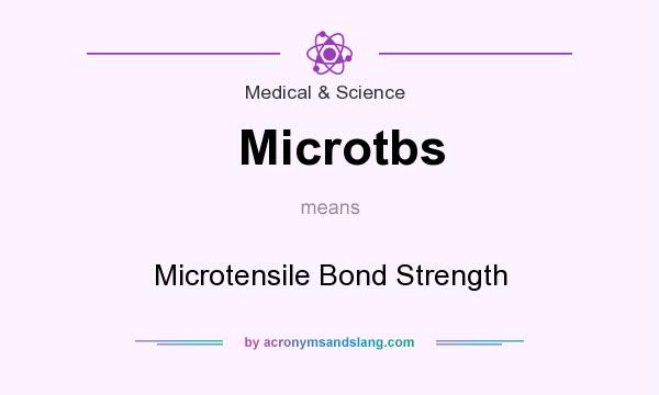 What does Microtbs mean? It stands for Microtensile Bond Strength