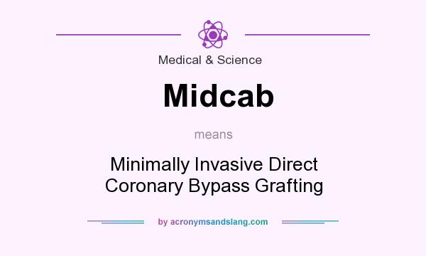 What does Midcab mean? It stands for Minimally Invasive Direct Coronary Bypass Grafting