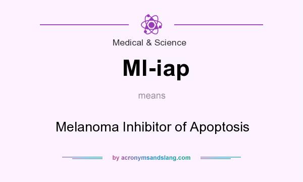 What does Ml-iap mean? It stands for Melanoma Inhibitor of Apoptosis