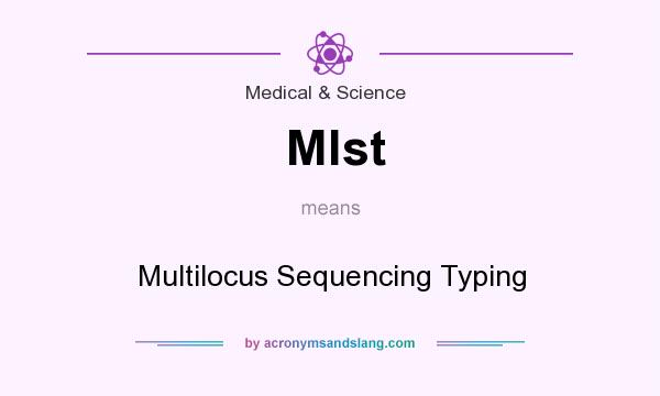 What does Mlst mean? It stands for Multilocus Sequencing Typing