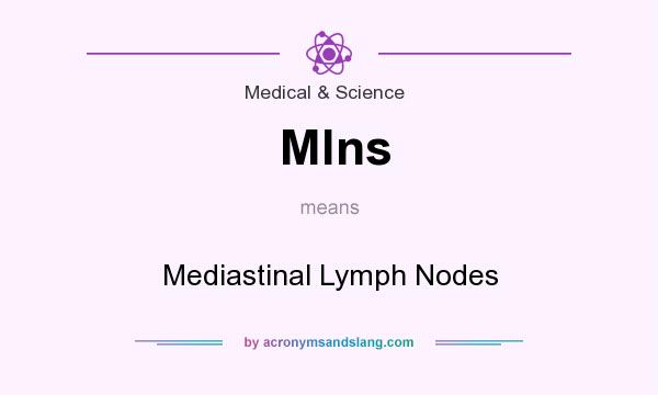 What does Mlns mean? It stands for Mediastinal Lymph Nodes