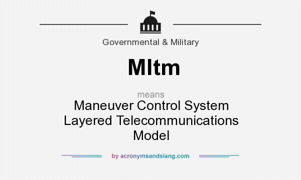 What does Mltm mean? It stands for Maneuver Control System Layered Telecommunications Model