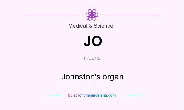 What does JO mean? It stands for Johnston`s organ