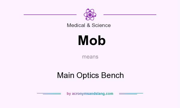 What does Mob mean? It stands for Main Optics Bench