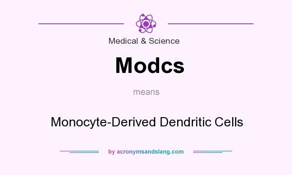 What does Modcs mean? It stands for Monocyte-Derived Dendritic Cells
