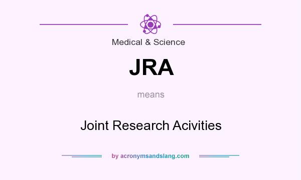 What does JRA mean? It stands for Joint Research Acivities