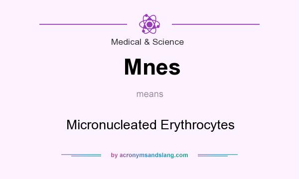 What does Mnes mean? It stands for Micronucleated Erythrocytes