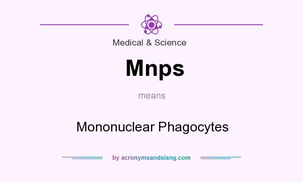 What does Mnps mean? It stands for Mononuclear Phagocytes
