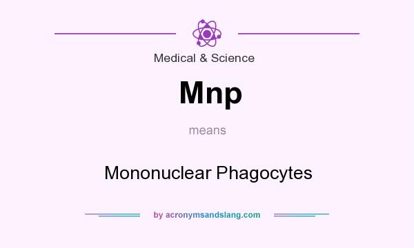What does Mnp mean? It stands for Mononuclear Phagocytes