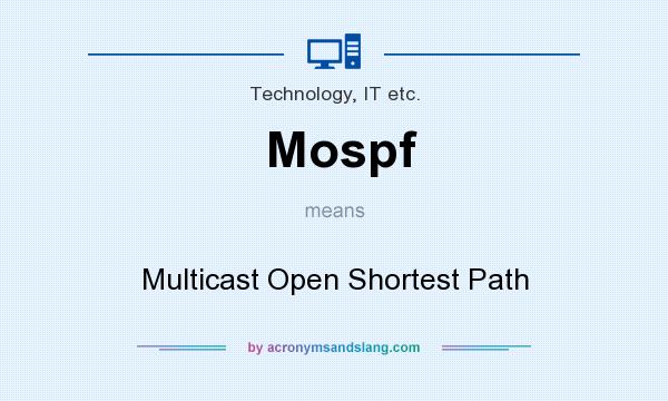 What does Mospf mean? It stands for Multicast Open Shortest Path