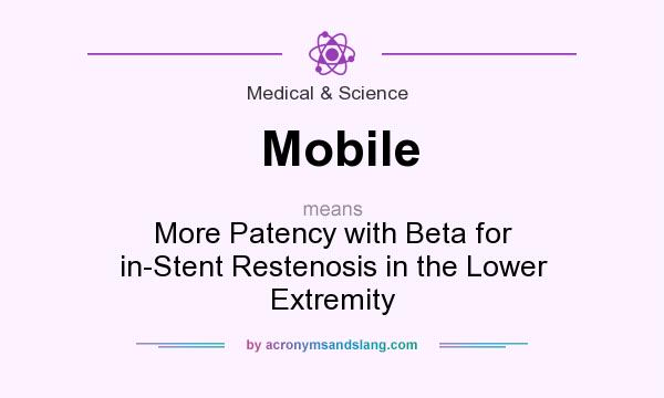 What does Mobile mean? It stands for More Patency with Beta for in-Stent Restenosis in the Lower Extremity