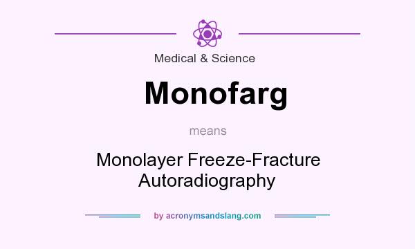 What does Monofarg mean? It stands for Monolayer Freeze-Fracture Autoradiography