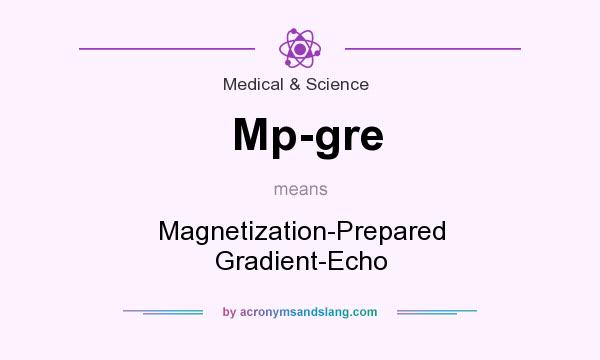 What does Mp-gre mean? It stands for Magnetization-Prepared Gradient-Echo