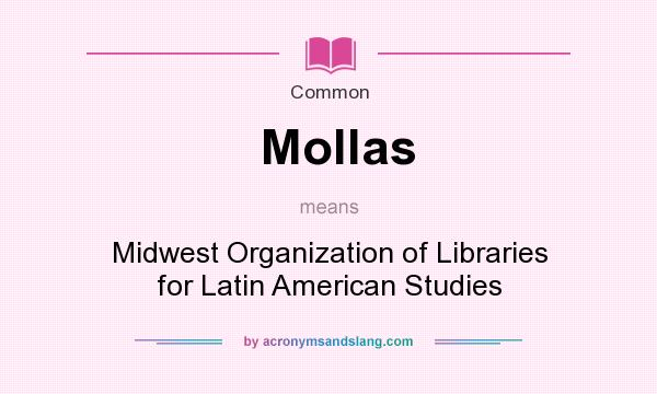 What does Mollas mean? It stands for Midwest Organization of Libraries for Latin American Studies