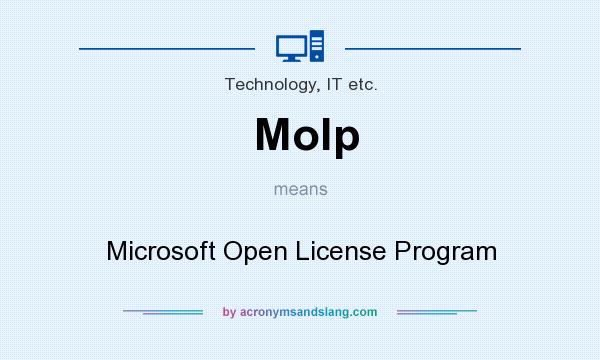 What does Molp mean? It stands for Microsoft Open License Program
