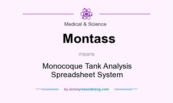 What does Montass mean? It stands for Monocoque Tank Analysis Spreadsheet System