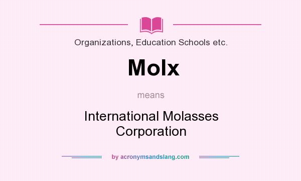 What does Molx mean? It stands for International Molasses Corporation