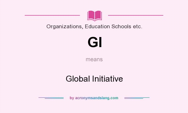 What does GI mean? It stands for Global Initiative