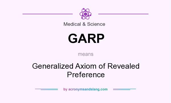 What does GARP mean? It stands for Generalized Axiom of Revealed Preference