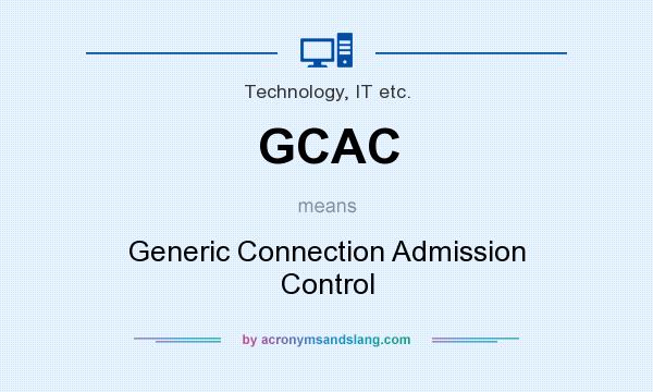 What does GCAC mean? It stands for Generic Connection Admission Control