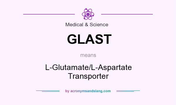 What does GLAST mean? It stands for L-Glutamate/L-Aspartate Transporter