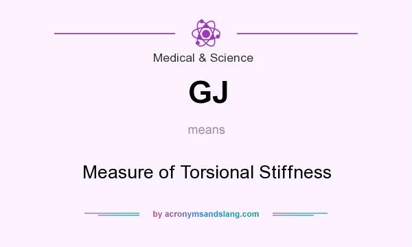 What does GJ mean? It stands for Measure of Torsional Stiffness