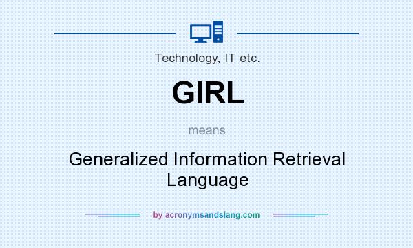 What does GIRL mean? It stands for Generalized Information Retrieval Language