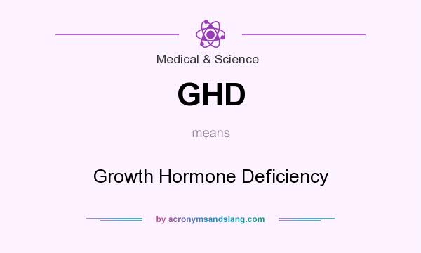 What does GHD mean? It stands for Growth Hormone Deficiency