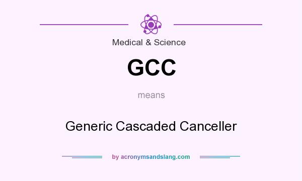 What does GCC mean? It stands for Generic Cascaded Canceller