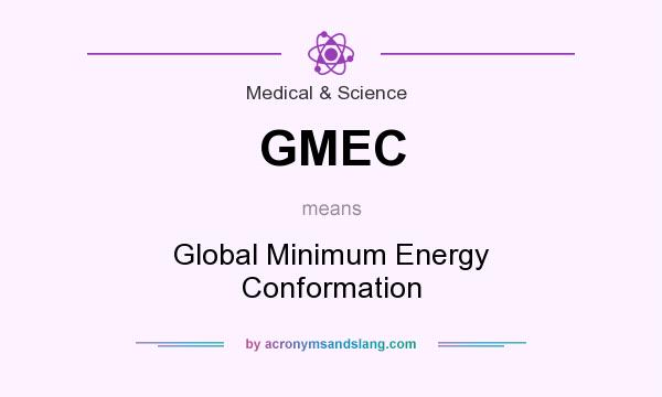 What does GMEC mean? It stands for Global Minimum Energy Conformation