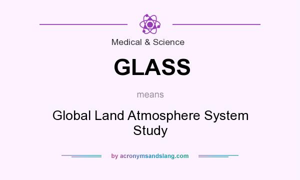 What does GLASS mean? It stands for Global Land Atmosphere System Study