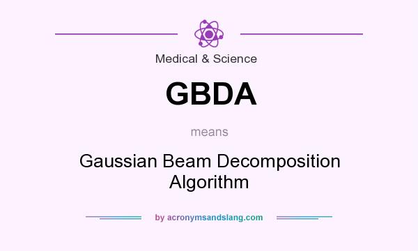 What does GBDA mean? It stands for Gaussian Beam Decomposition Algorithm