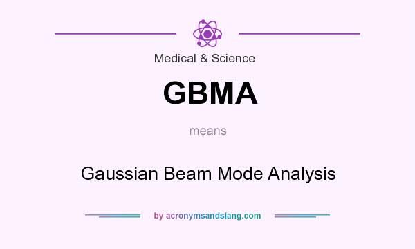 What does GBMA mean? It stands for Gaussian Beam Mode Analysis