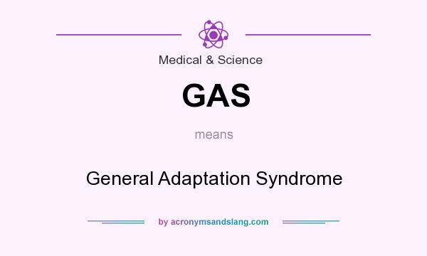 What does GAS mean? It stands for General Adaptation Syndrome