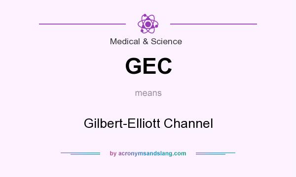 What does GEC mean? It stands for Gilbert-Elliott Channel