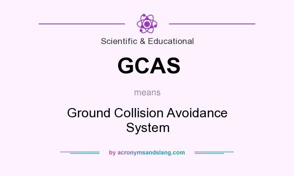 What does GCAS mean? It stands for Ground Collision Avoidance System