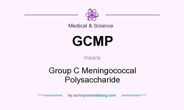 What does GCMP mean? It stands for Group C Meningococcal Polysaccharide