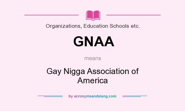 What does GNAA mean? It stands for Gay Nigga Association of America