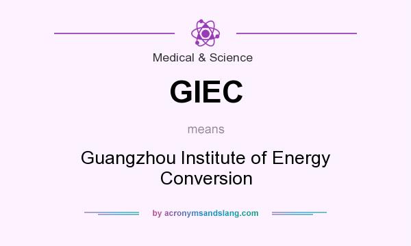 What does GIEC mean? It stands for Guangzhou Institute of Energy Conversion