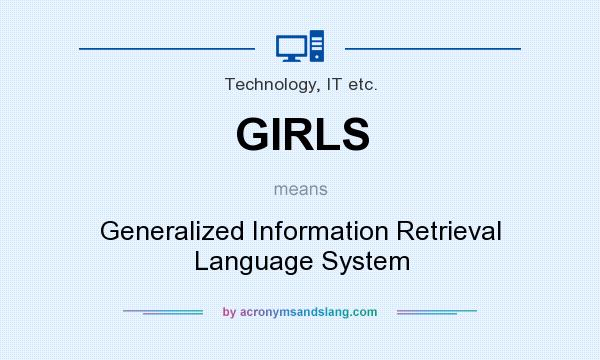 What does GIRLS mean? It stands for Generalized Information Retrieval Language System