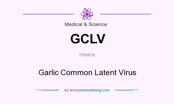 What does GCLV mean? It stands for Garlic Common Latent Virus