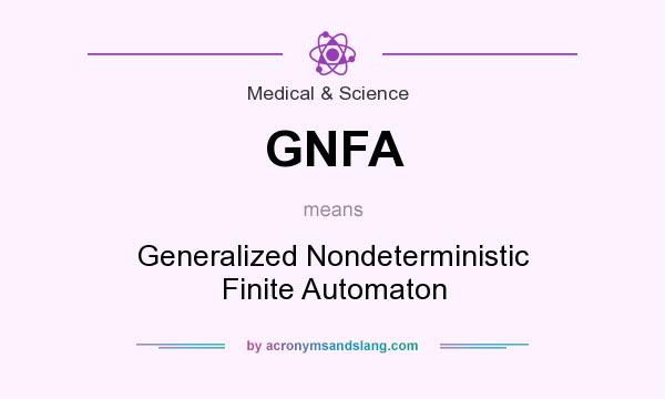 What does GNFA mean? It stands for Generalized Nondeterministic Finite Automaton